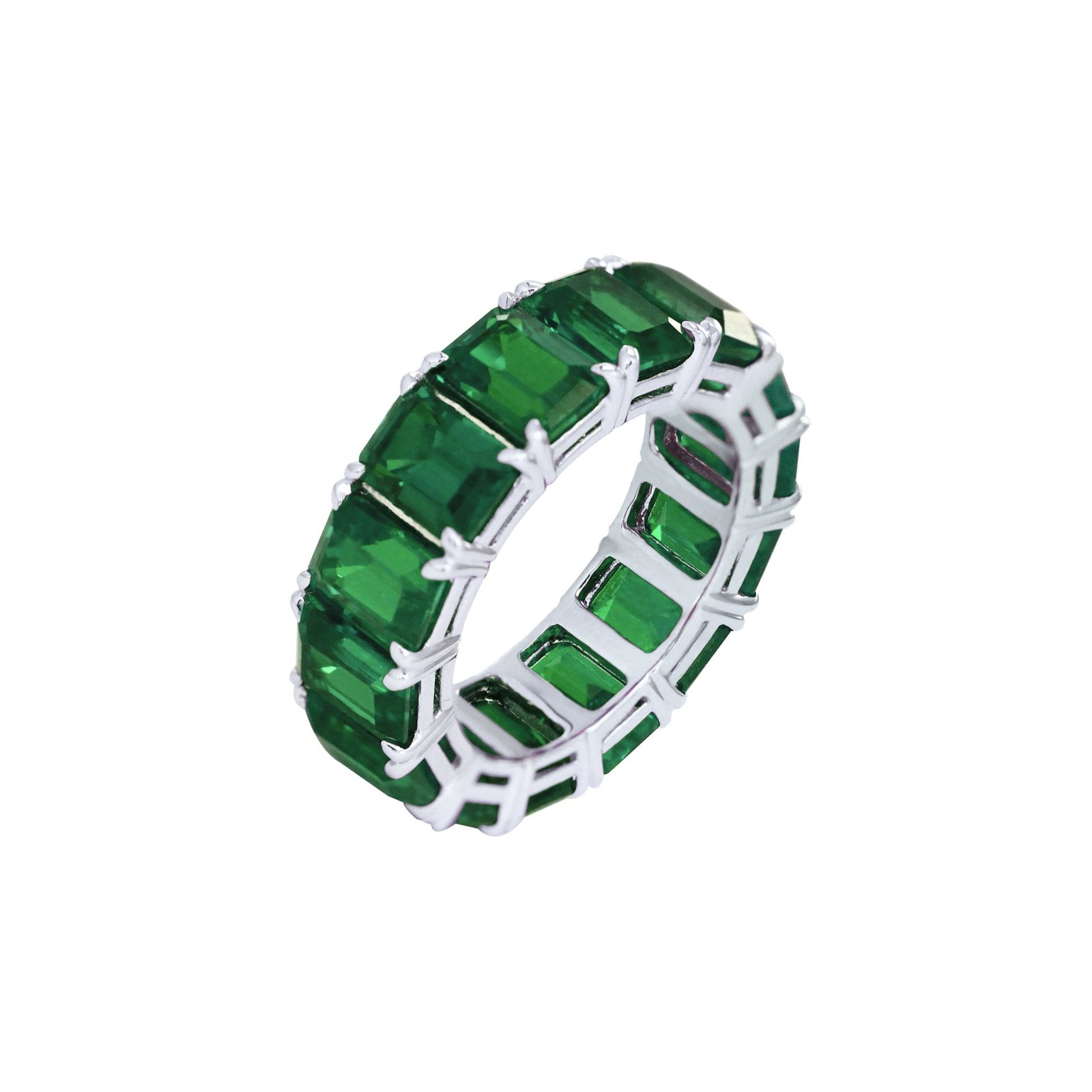 I'm Worth It Emerald Eternity Ring