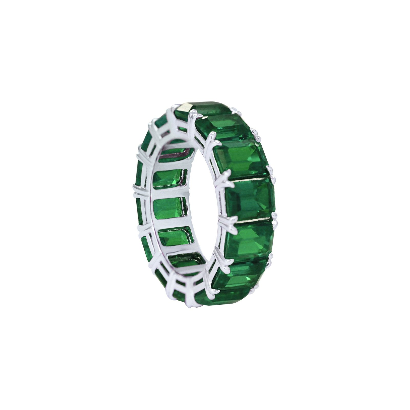I'm Worth It Emerald Eternity Ring