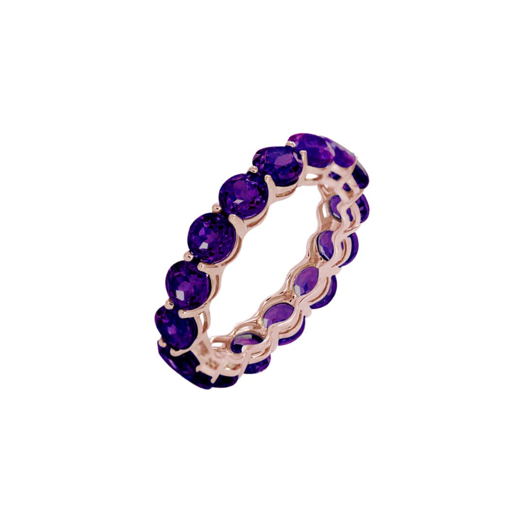 Eternal Bliss Amethyst Eternity Ring