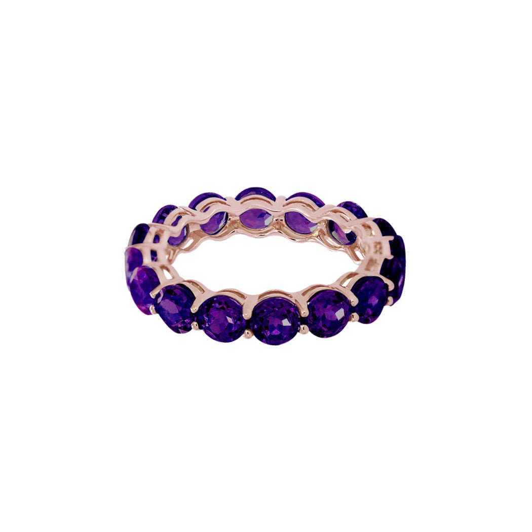 Eternal Bliss Amethyst Eternity Ring
