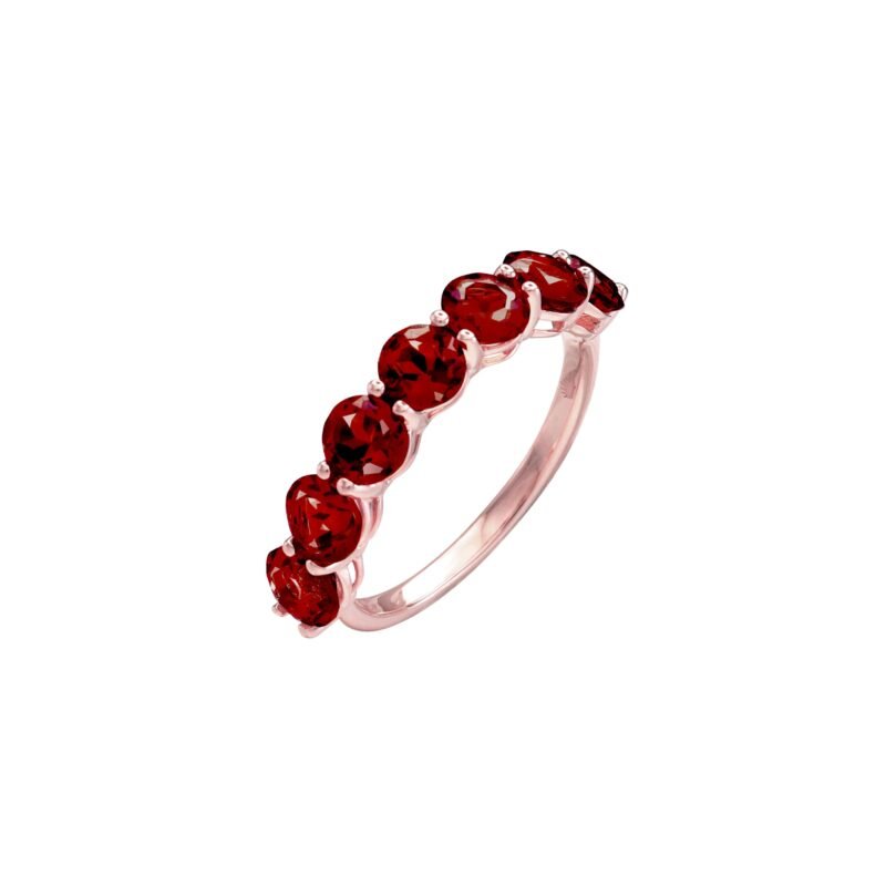 Pure Radiance Garnet Eternity Ring