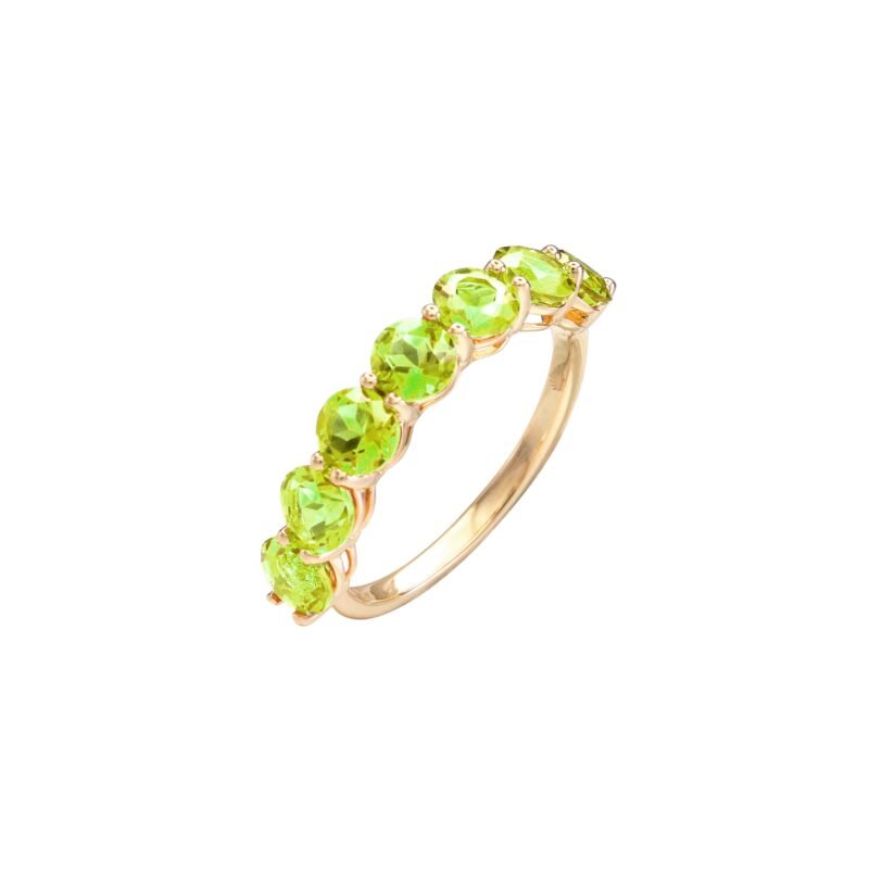 Pure Radiance Peridot Eternity Ring