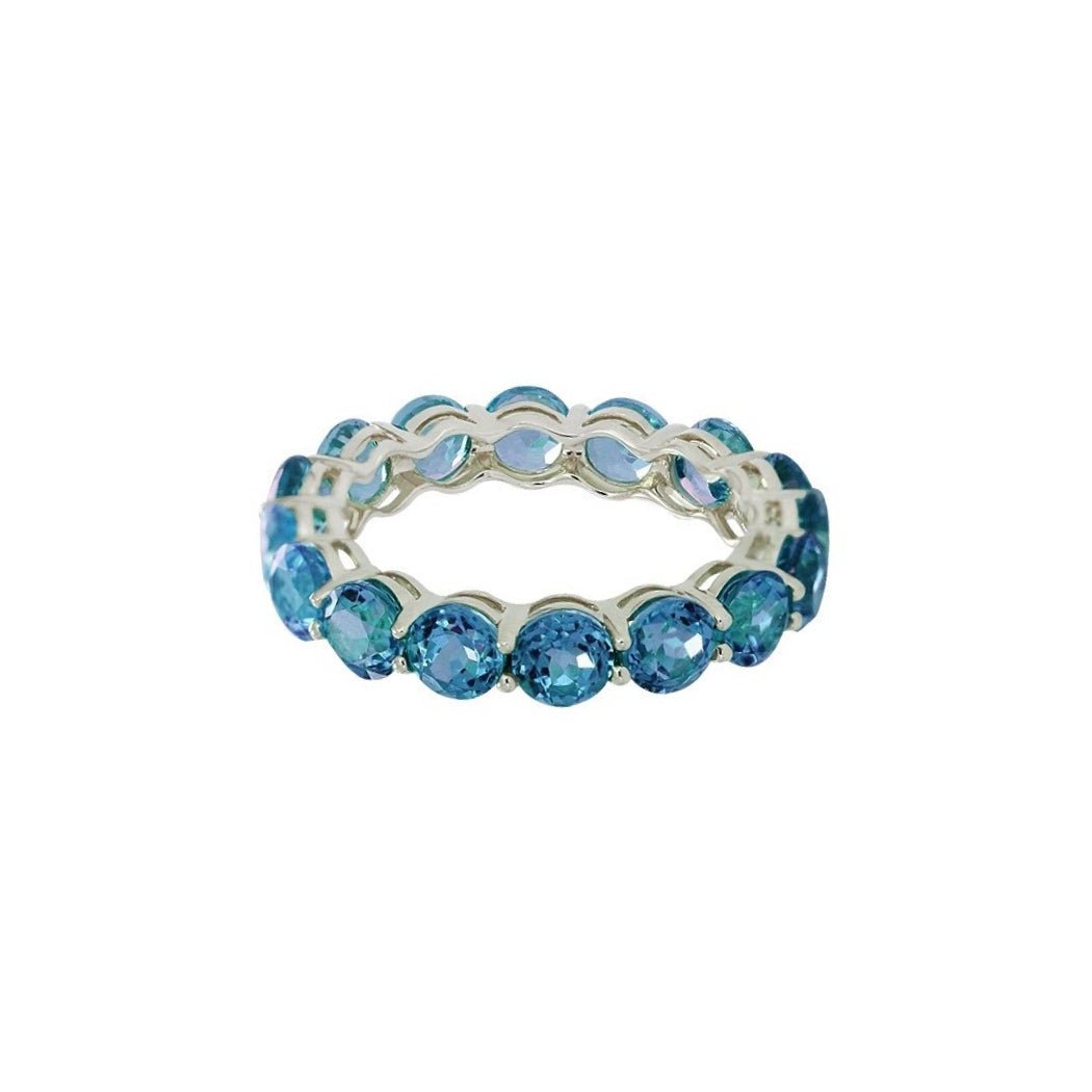 Eternal Bliss Blue Topaz Eternity Ring