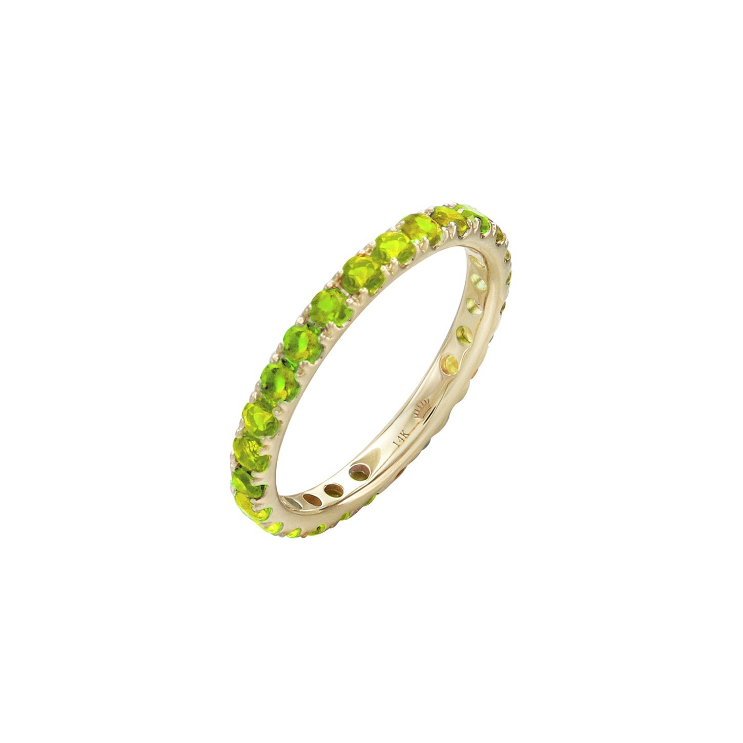 Love Yourself Peridot Eternity Ring