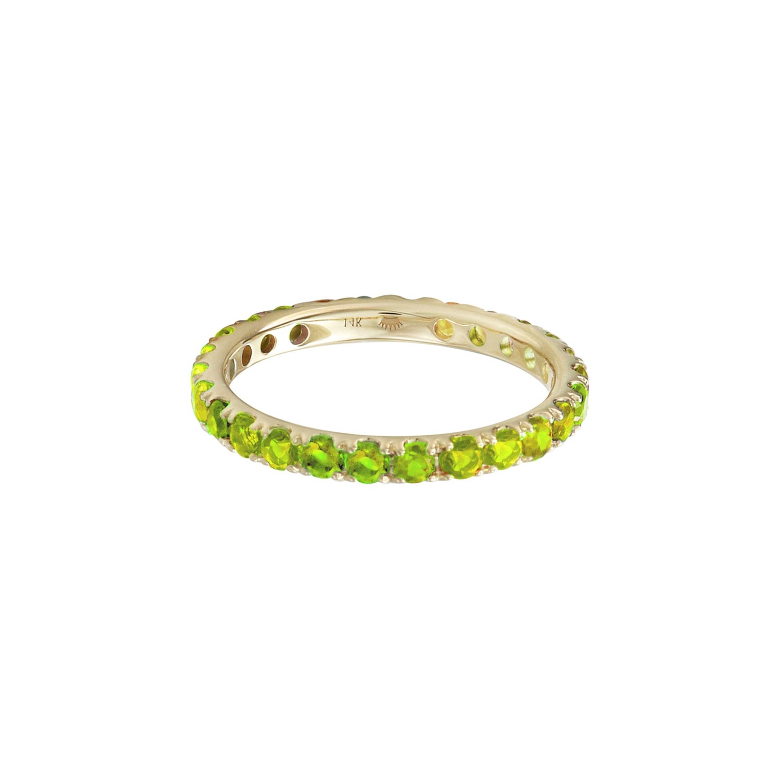 Love Yourself Peridot Eternity Ring