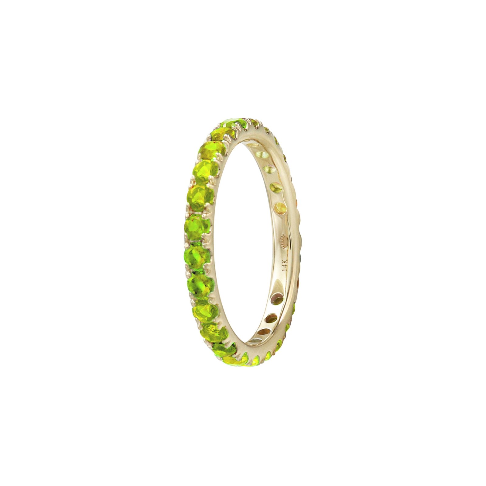 Love Yourself Peridot Eternity Ring