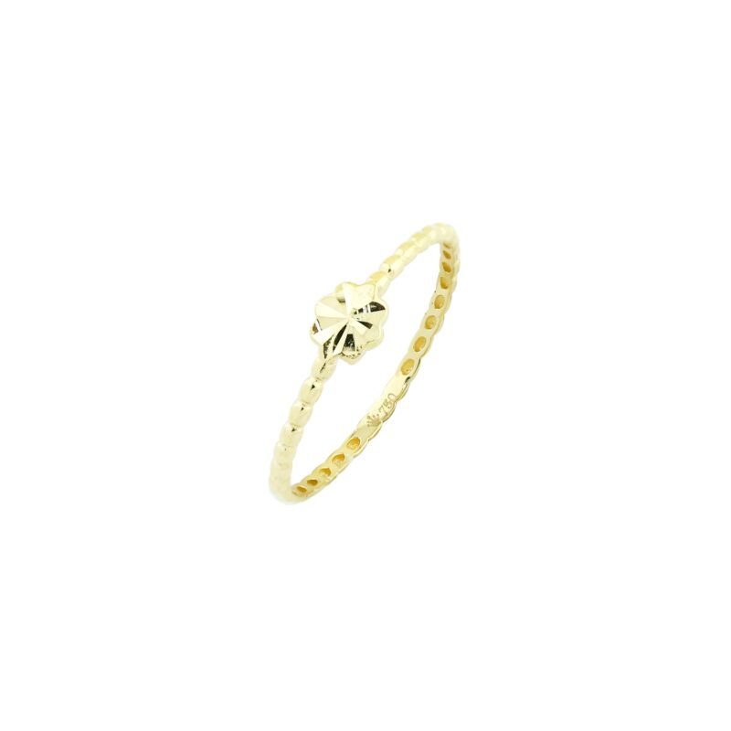 Clock-Out Chic Flower Gold Ring