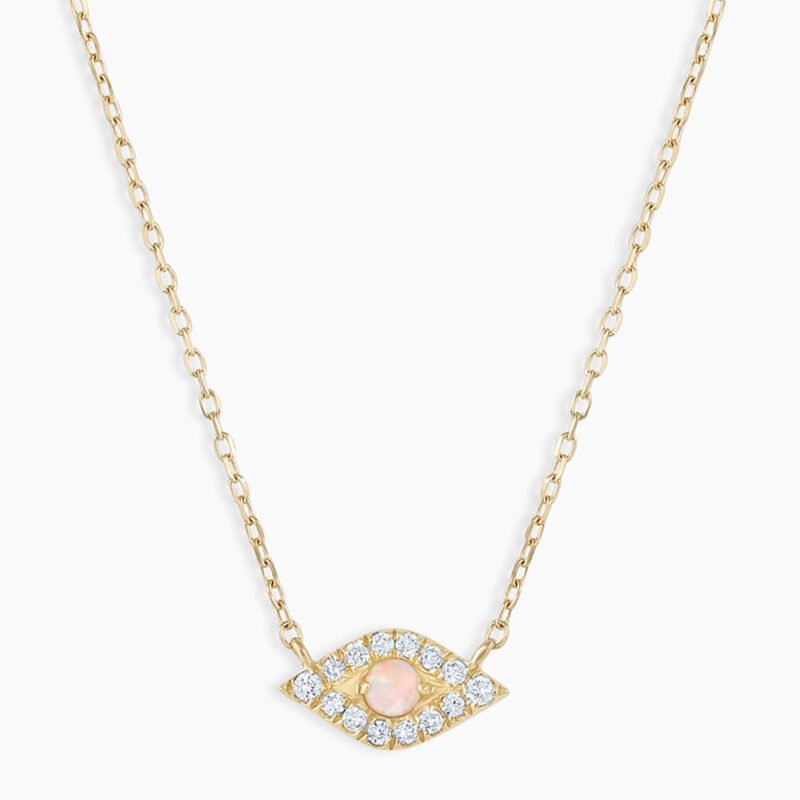 Diamond Evil Eye Necklace