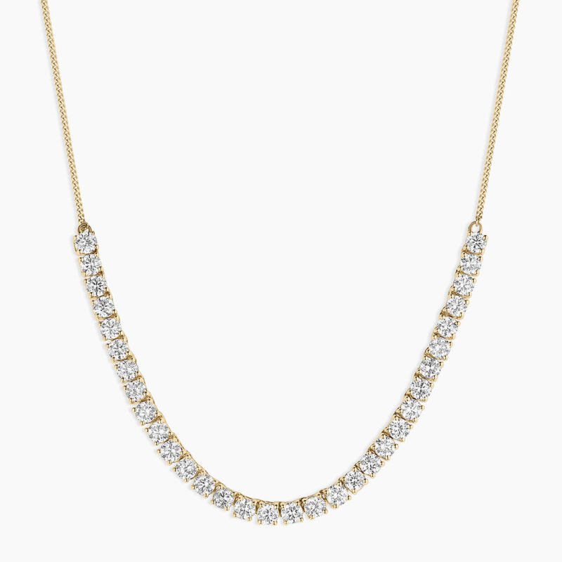 Lab Grown Diamond Tennis Row Necklace
