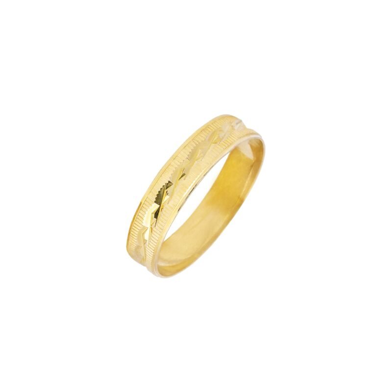 Agave Gold Wedding Ring