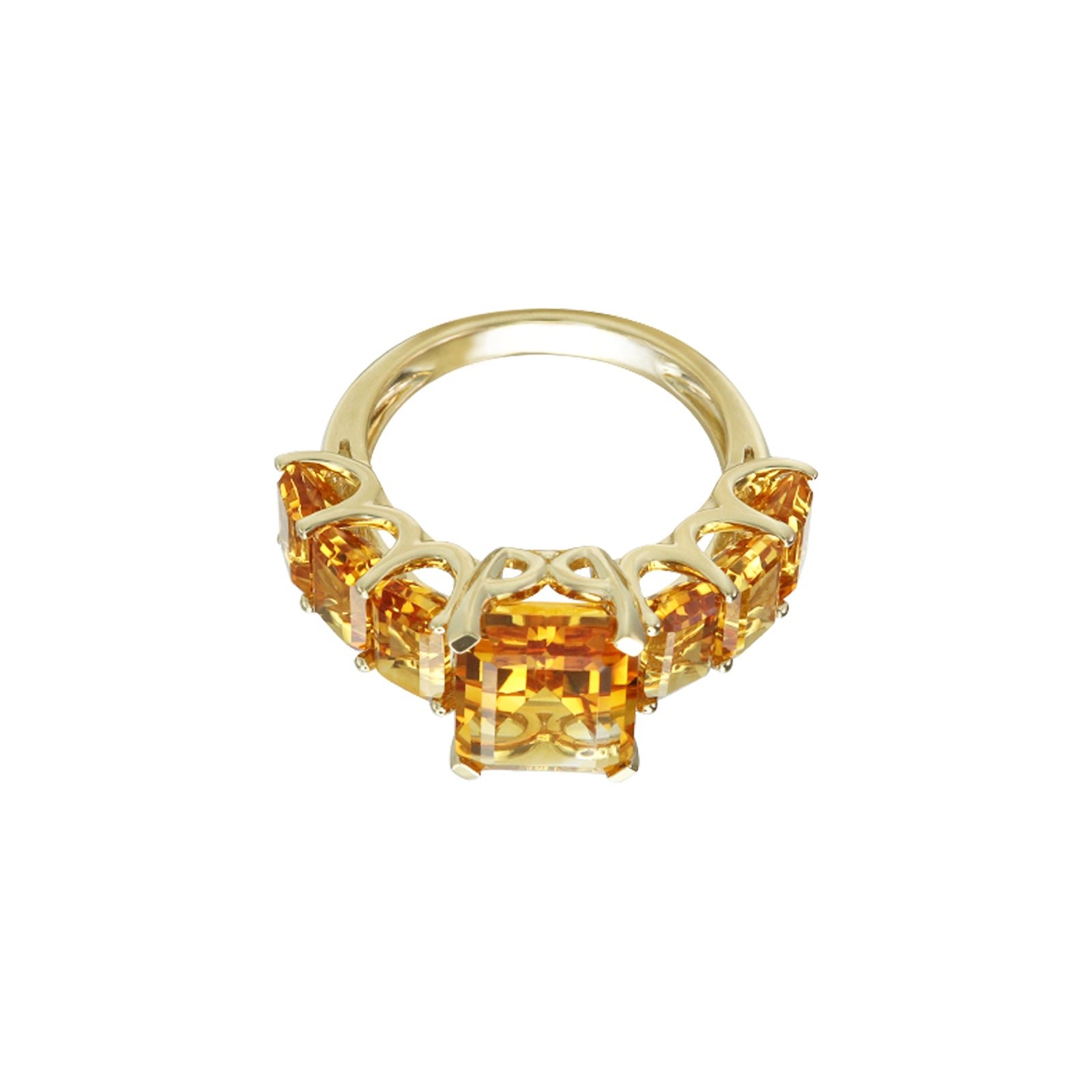 Crystal Armor Citrine Eternity Ring