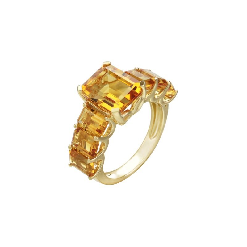 Crystal Armor Citrine Eternity Ring