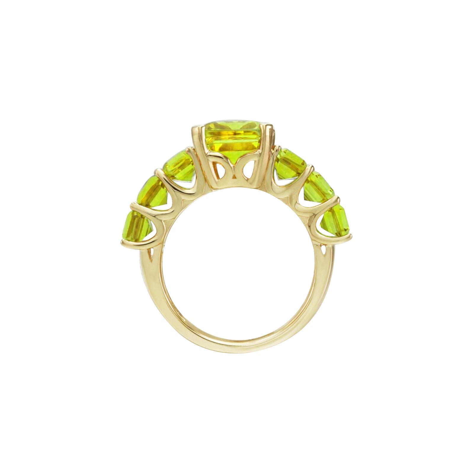 Crystal Armor Peridot Eternity Ring
